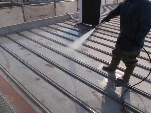 岡崎市 K社様 事務所棟屋根塗装 外壁塗装 シリコンコース高圧洗浄屋根