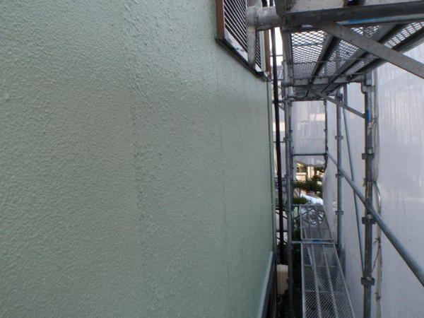 豊明市　Ｉ様邸　戸建　外壁塗装　フッソコース上塗り完了2