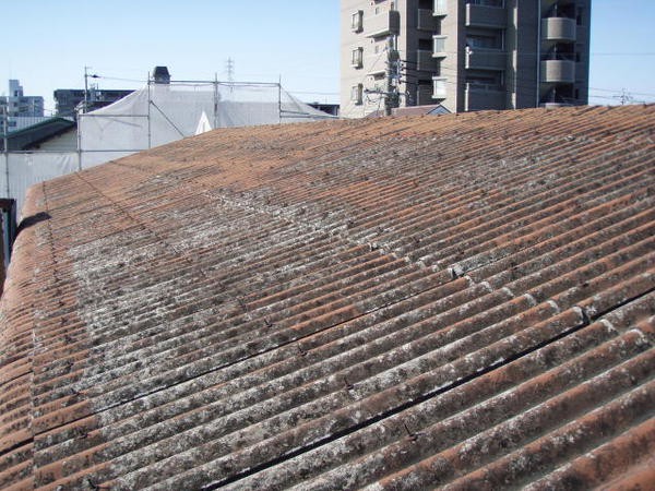 岡崎市　Ｋ社様　外壁塗装　屋根塗装　シリコンコース屋根施工前2