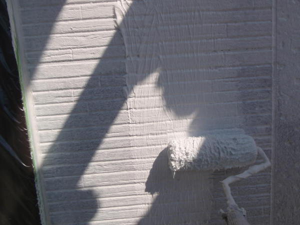 豊田市　O様邸　戸建　屋根塗装　外壁塗装　遮熱断熱コース下塗り２回目塗装外壁