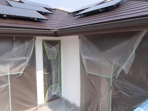 豊田市　O様邸　戸建　屋根塗装　外壁塗装　遮熱断熱コース下塗り１回目完了
