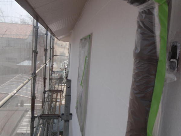 豊田市　O様邸　戸建　屋根塗装　外壁塗装　遮熱断熱コース下塗り外壁２回目完了