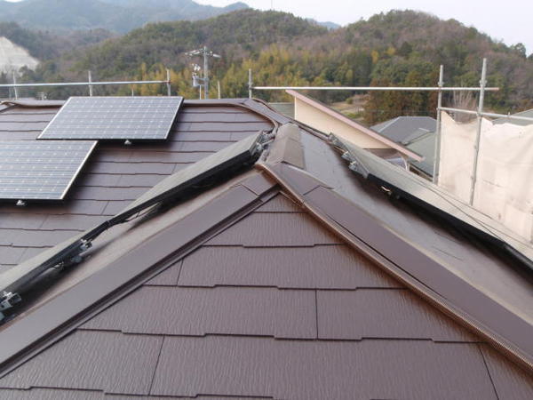 豊田市　O様邸　戸建　屋根塗装　外壁塗装　遮熱断熱コース上塗り施工完了屋根
