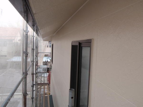 豊田市　O様邸　戸建　屋根塗装　外壁塗装　遮熱断熱コース外壁上塗り完了2