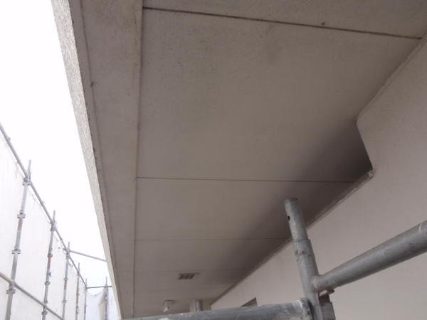 安城市　Ｍ事務所　外壁塗装　屋根防水ﾄｯﾌﾟｺｰﾄ　無機コース施工前壁2