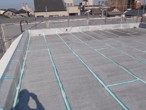 安城市　Ｍ事務所　外壁塗装　屋根防水ﾄｯﾌﾟｺｰﾄ　無機コースシーリング