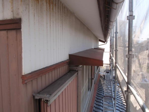 岡崎市 Ｈ様邸　戸建　 外壁塗装 トタン シリコンコース施工前2