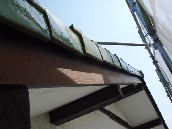 西尾市　Ｗ様邸　外壁塗装工事　シリコンコース施工前付帯1