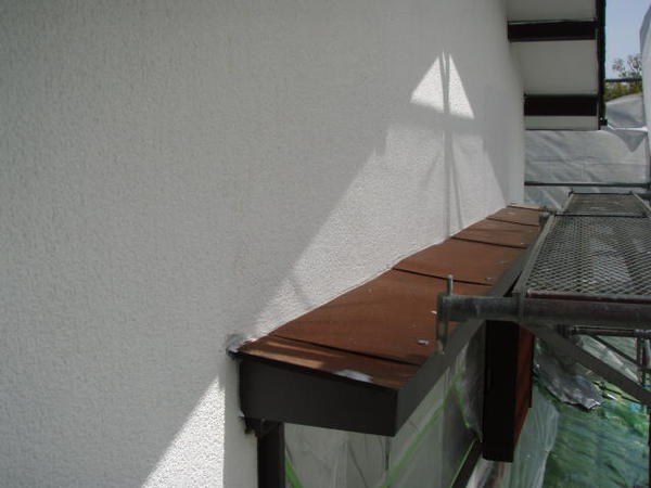 西尾市　Ｗ様邸　外壁塗装工事　シリコンコース下塗り完了外壁1