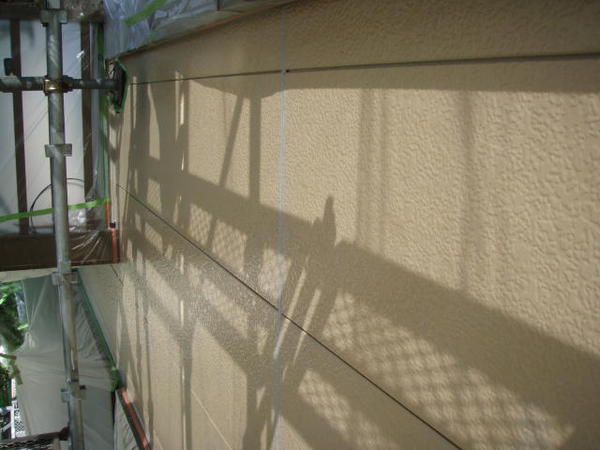 安城市　O様邸　戸建　外壁塗装　屋根塗装　シリコンコースシーラー完了1