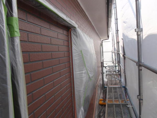 安城市　E様邸　戸建　外壁塗装　遮熱・断熱コース下塗り1完了