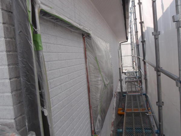 安城市　E様邸　戸建　外壁塗装　遮熱・断熱コース下塗り2完了