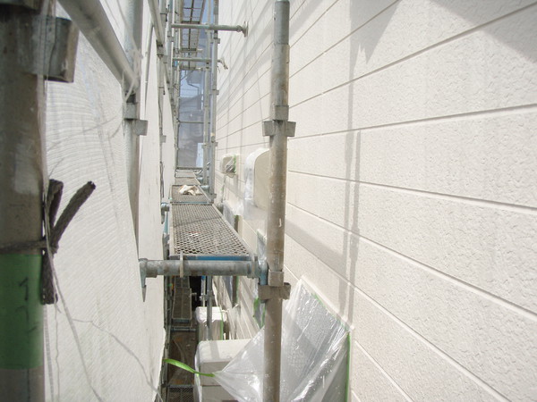 豊田市　Ｍ様邸　戸建　外壁塗装　シリコンコース中塗り完了
