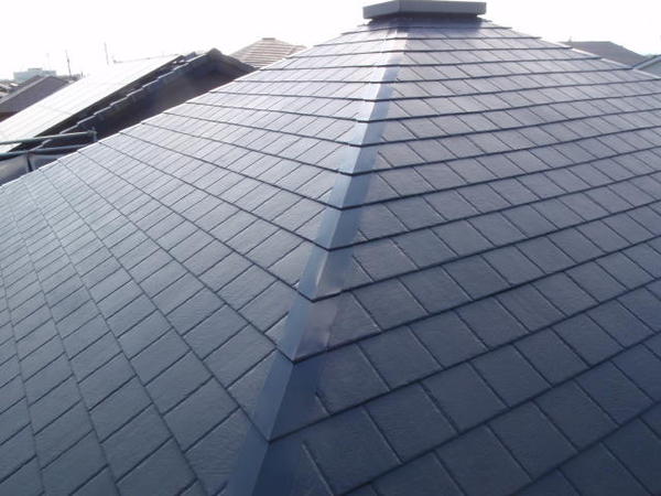 刈谷市　Y様邸　戸建　外壁塗装　屋根塗装　シリコンコース上塗り完了