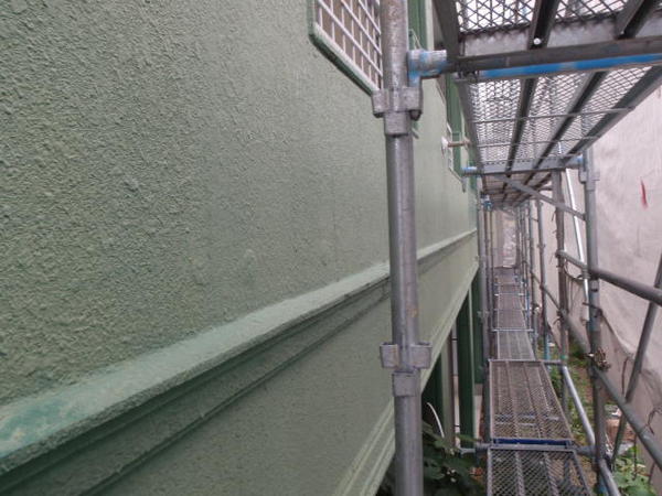安城市 Ｓハイツ アパート 屋根・外壁塗装 ｼﾘｺﾝｺｰｽ施工間1