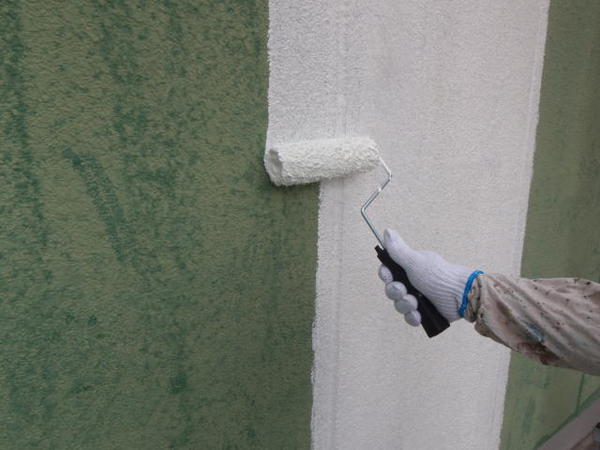 安城市 Ｓハイツ アパート 屋根・外壁塗装 ｼﾘｺﾝｺｰｽ下塗り外壁