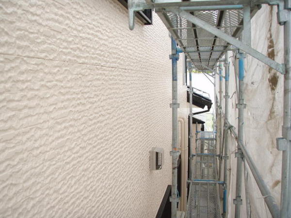 豊田市　Ｉ様邸　戸建　外壁塗装　シリコンコース中塗り完了1
