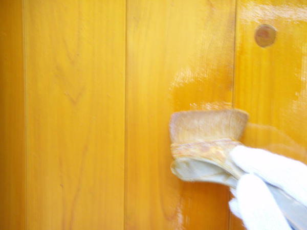 豊田市　Ｍ様邸　戸建　外壁塗装　木部塗装　ランバーガード上塗り