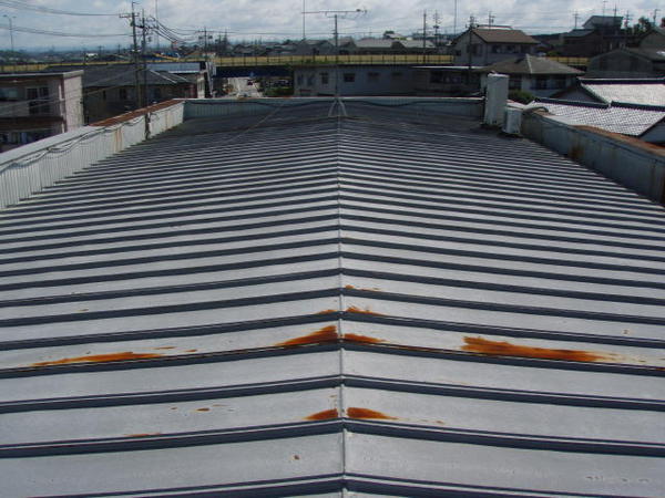 豊田市　Ｏ社　屋根塗装　シリコンコース施工前