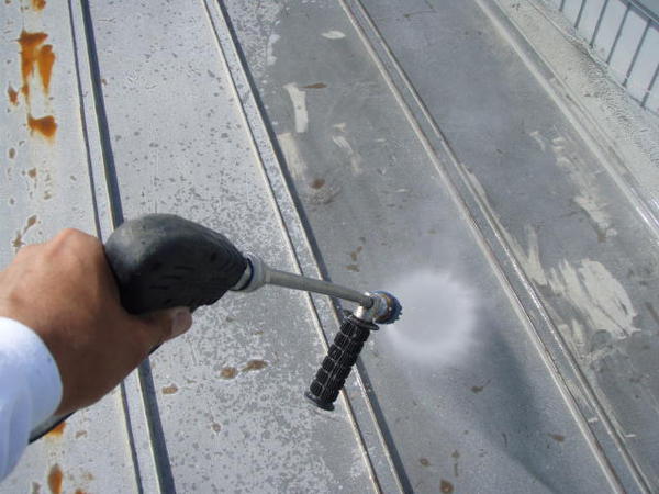 豊田市　Ｏ社　屋根塗装　シリコンコース高圧洗浄