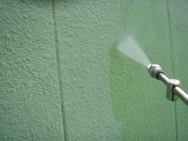 豊田市　Mサロン　戸建　外壁塗装　シリコンコース高圧洗浄外壁