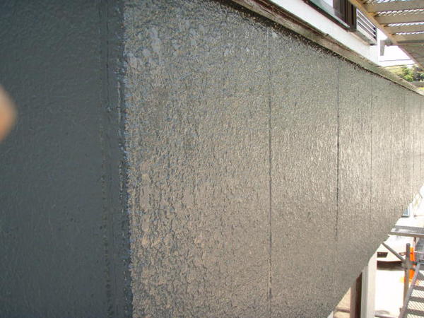 豊田市　Mサロン　戸建　外壁塗装　シリコンコース上塗り完了2