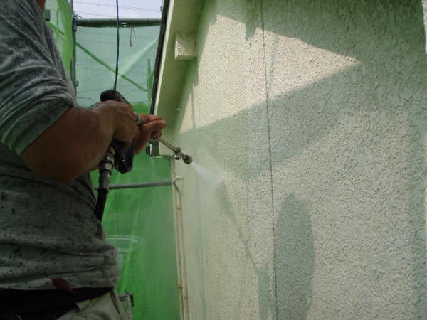 豊田市　A様邸　戸建　外壁塗装　シリコンコース　高圧洗浄150キロﾘｼﾝ外壁