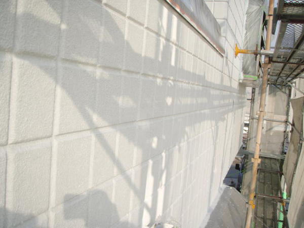 安城市　Ｍ様邸　戸建　外壁塗装　防水ﾄｯﾌﾟ　シリコンコース下塗り完了2