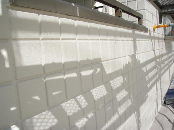 安城市　Ｍ様邸　戸建　外壁塗装　防水ﾄｯﾌﾟ　シリコンコース上塗り完了1外壁