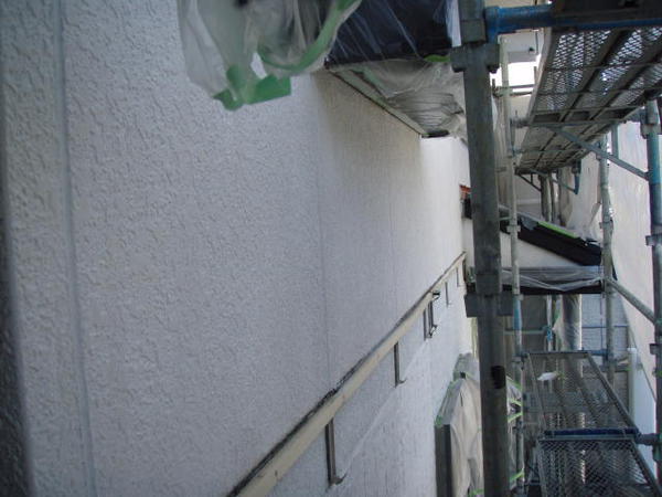 豊田足Y様邸外壁塗装屋根塗装下塗り完了2