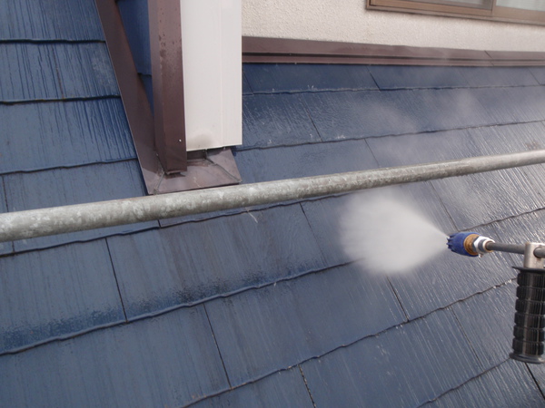 名古屋市 Ａ様邸 戸建 外壁塗装 屋根塗装 無機・フッソコース屋根高圧洗浄150キロ