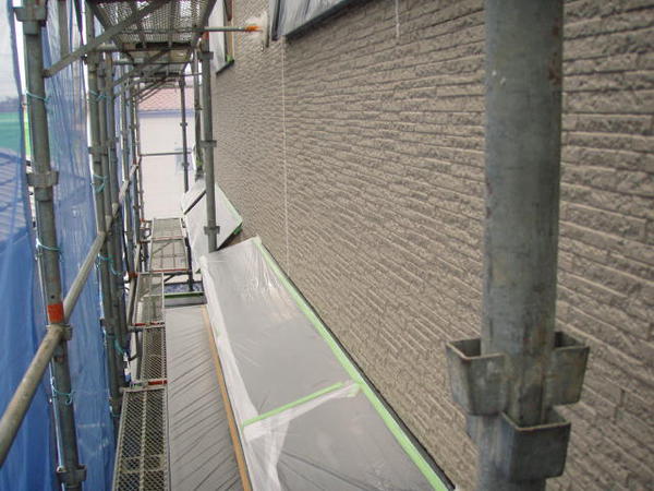 刈谷市　Ｈ様邸　戸建　外壁塗装　シリコンコース下塗り完了