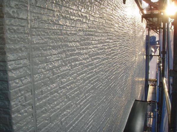 刈谷市　Ｈ様邸　戸建　外壁塗装　シリコンコース上塗り完了