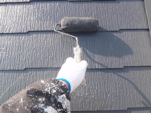 豊田市 T様邸 屋根塗装 外壁塗装 遮熱断熱コース屋根上塗り