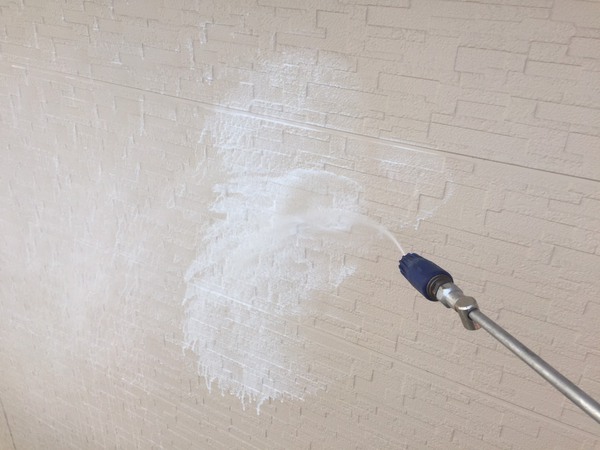 知立市　T様邸　戸建　外壁塗装　多彩模様コース　外壁塗装　バイオ洗浄
