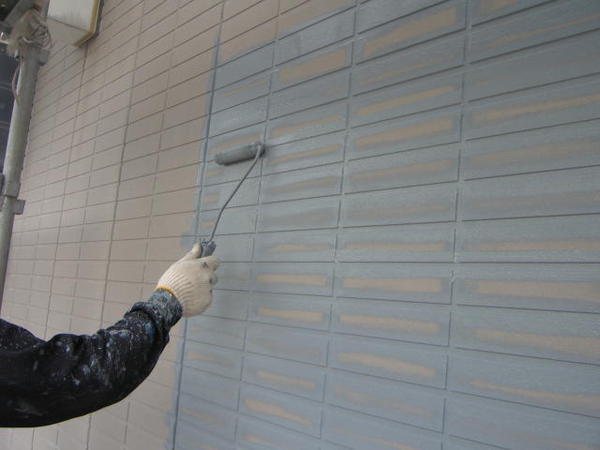 西尾市 Ｊアパート G棟 外壁塗装 屋根塗装 シリコンコース外壁中塗り